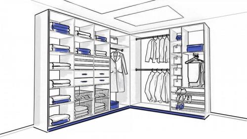 Гардеробная в маленькой комнате: как сделать её функциональной и стильной 05 Гардеробная в маленькой комнате: как сделать её функциональной и стильной 05