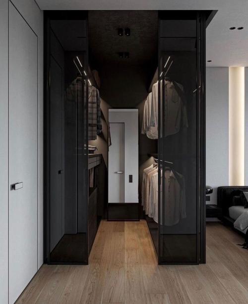 Как спланировать пространство гардеробной для максимального удобства. Зоны в гардеробнои  и их параметры