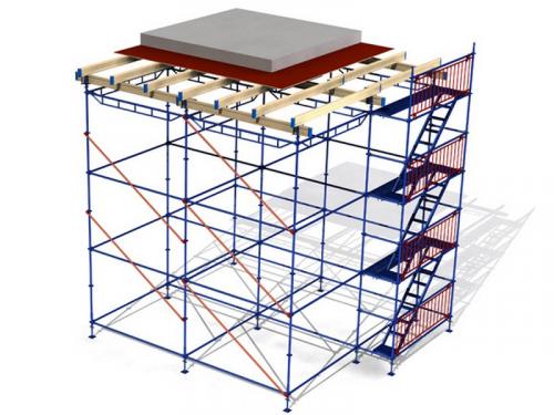 Расчет количества стоек для монолитного перекрытия. Частный случай расчета при высоте межэтажного основания свыш. 0 м
