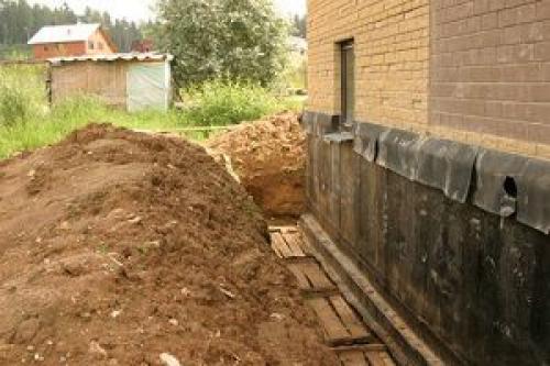 Высота опалубки ленточного фундамента. 