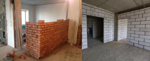 Разделить комнату на две стеной. Методы разделения комнаты
