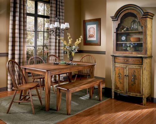 Расстановка мебели в столовой. Материалы изготовления