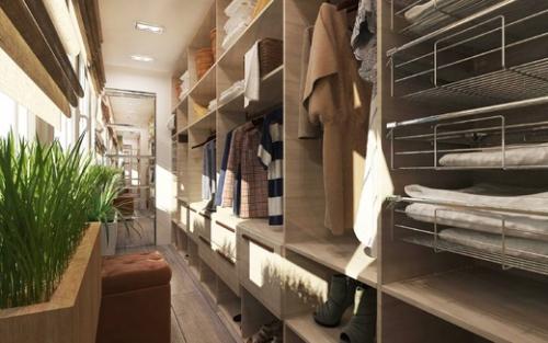 Узкая гардеробная в спальне. №2. Выбор места для гардеробной