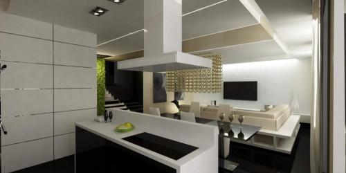 Какие типы открывания окон наиболее подходят для интерьера хай-тека. Интерьер гостиной, кухни хай-тек