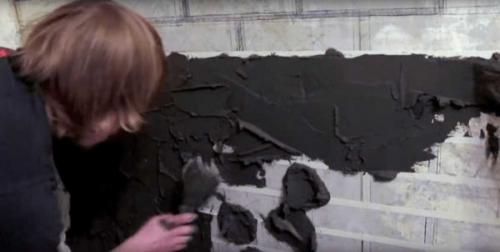 Штукатурка под кирпич валиком. Имитация кирпича для внутренней отделки из штукатурного раствора