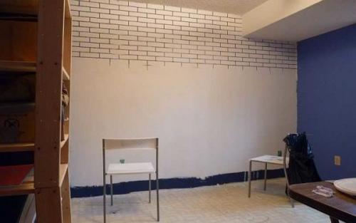 Штукатурка под кирпич валиком. Имитация кирпича для внутренней отделки из штукатурного раствора