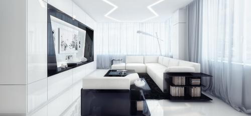 Минимализм и технологии: как создать интерьер в стиле нордический хай-тек с окнами в пол 07 Минимализм и технологии: как создать интерьер в стиле нордический хай-тек с окнами в пол 07