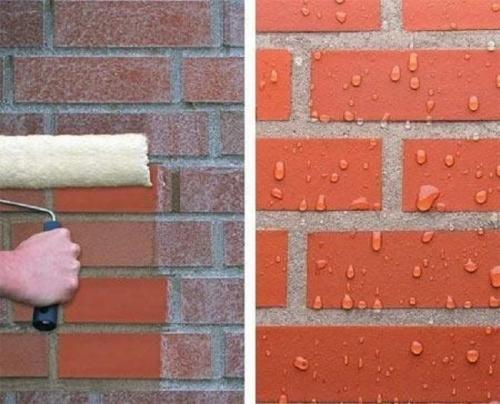 Чем покрывают кирпичные стены. Краска для кирпича для наружных работ