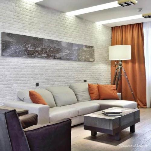 С чем сочетать белый кирпич в интерьере. Чем привлекательна стена из белого кирпича?