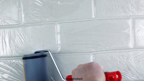 Декоративная штукатурка под кирпич валиком. Процесс изготовления валика для имитации кирпичной кладки на свежей штукатурке