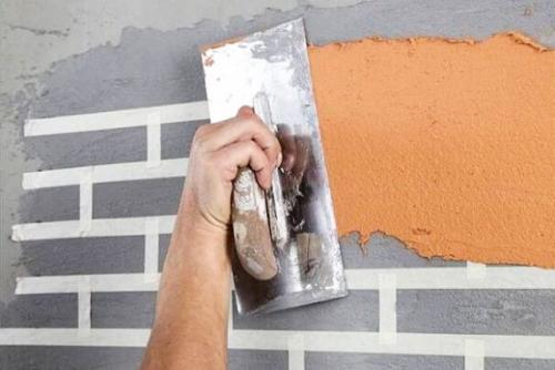 Штукатурка под кирпич фасад. Способы имитации кирпичной кладки декоративной штукатуркой