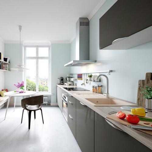 Цвет столешницы к серой кухне. Серая кухня —, какими цветами ее дополнить?