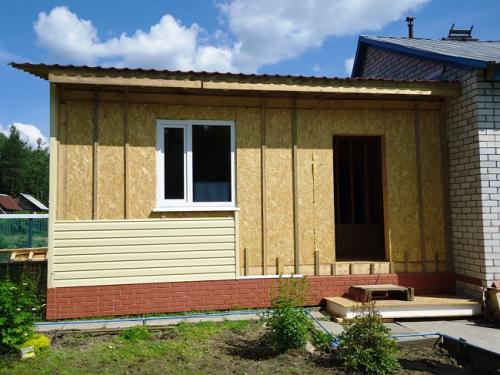 Пристройка к дому на отдельном фундаменте. Из чего лучше сделать пристройку к дому: выбор материала и фундамента