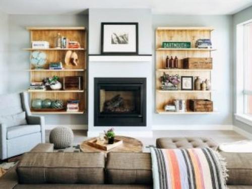 Полки на стену. Как красиво оформить интерьер полками 06 Полки на стену. Как красиво оформить интерьер полками 06