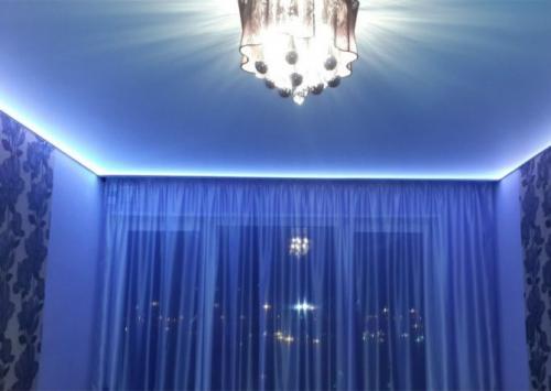 Натяжные потолки с подсветкой внутри. Варианты размещения подсветки на натяжном потолке