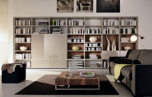 Полки в интерьере гостиной. Особенности полок для гостиных в разных стилях