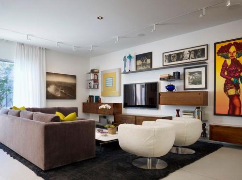 Полки в интерьере гостиной. Особенности полок для гостиных в разных стилях