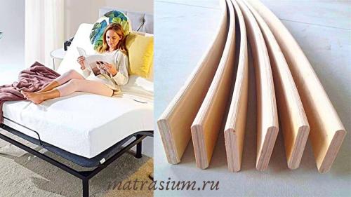 Как выбрать ламели для кровати. Основные характеристики лат