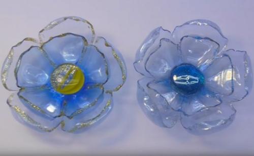 Цветы из прозрачных пластиковых бутылок. Нюансы изготовления поделок своими руками: пошаговая инструкция