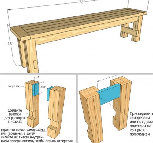 Красивые скамейки из дерева своими руками. Лавочка своими руками: простые и сложные конструкции для новичков и профессионалов (150 фото-идей)