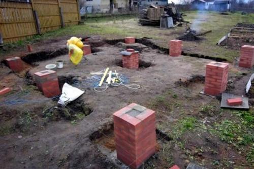 Столбчатый фундамент своими руками. Устройство опор