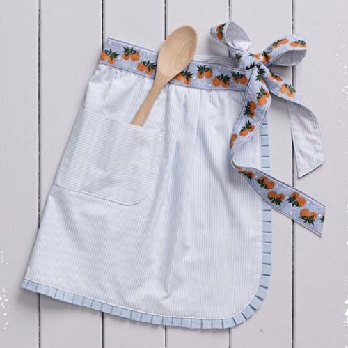 Фартук - выкройка бурда. Кухонный фартук с эффектной оборкой