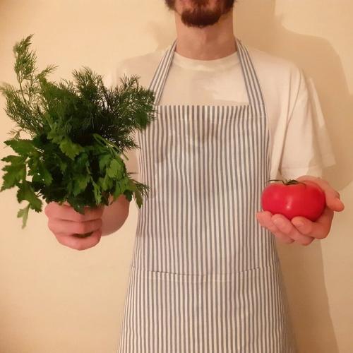 Как сшить фартук на поясе. Фартук с нагрудником