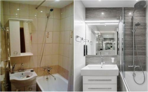 Как убитую'' квартиру превратить в стильное жилье. Преобразование крошечной ванной комнаты