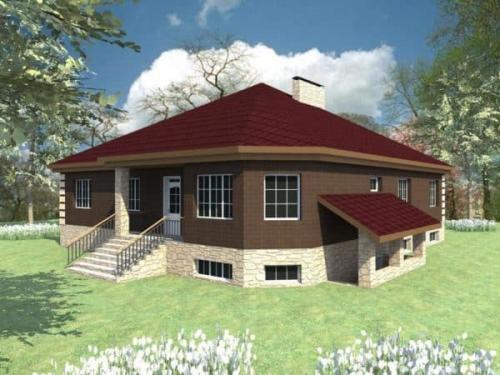 Варианты домов с цокольным этажом. Виды