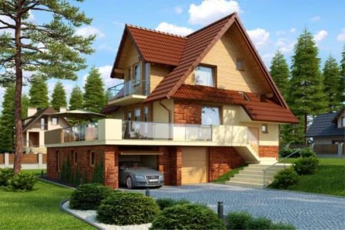 Варианты домов с цокольным этажом. Виды