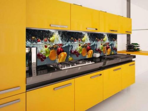 Как подобрать фартук для кухни по цвету к кухонному гарнитуру и обоям. Подбираем оттенок под цвет кухонного гарнитура