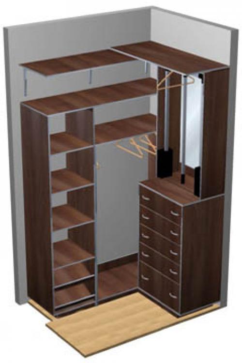 Дизайн маленькой гардеробной из кладовки. Особенности, как делается гардеробная из кладовки