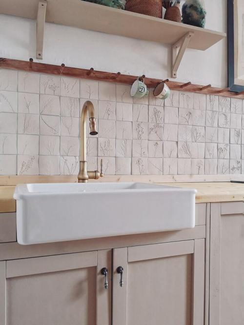 Фартук из керамической плитки. Керамическая плитка для кухонного фартука своими руками