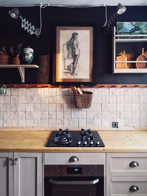 Фартук из керамической плитки. Керамическая плитка для кухонного фартука своими руками