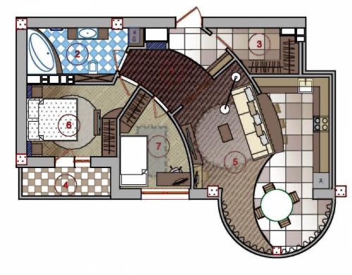 План однокомнатной квартиры. Лучшие варианты планов однокомнатной квартиры: уют и комфорт на 40 метрах
