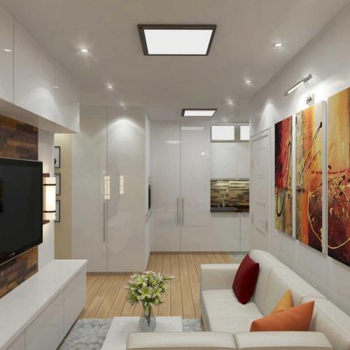 Дизайн 1-комнатной квартиры 45м2. Однокомнатные квартиры 45 кв. м.