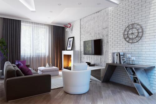 Интерьер зала в однокомнатной квартире. Особенности интерьера однокомнатной квартиры