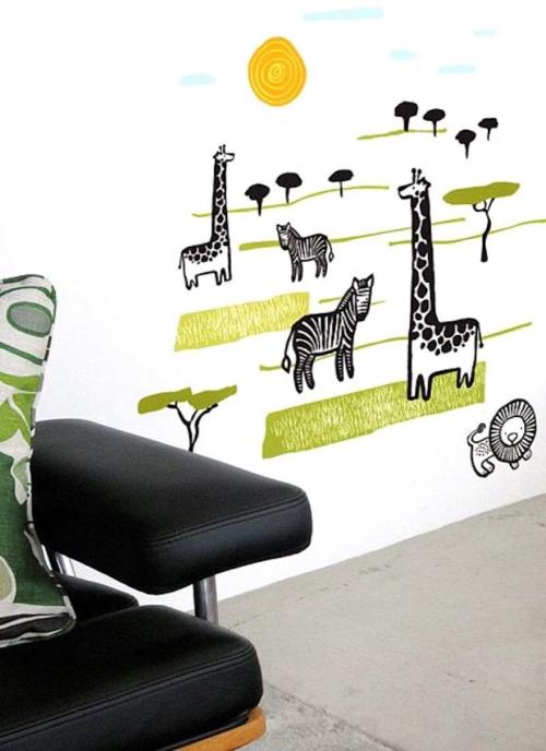 Декорирование стен своими руками и подручными средствами. Фотообои для украшения