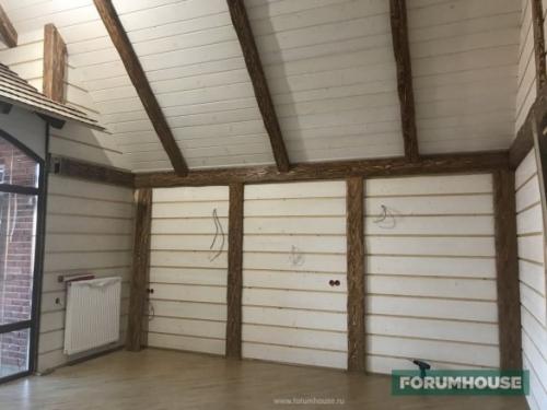 Декор из бруса своими руками. Фотографии интерьеров, которые отделаны древесиной