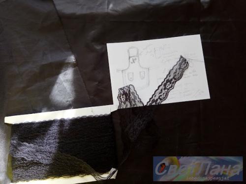 Как сшить фартук с рюшами. Шьем простой фартук с кружевными рюшами своими руками. МК. Виды и крой фартуков.