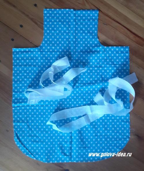 Выкройка детского фартука на 2 года. Как сшить детский фартук