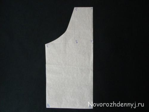 Выкройка детского фартука на 3 года. Выкройка фартука