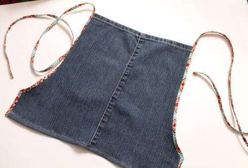 Как сшить мужской фартук из джинс. Как сшить фартук из старых джинсов?