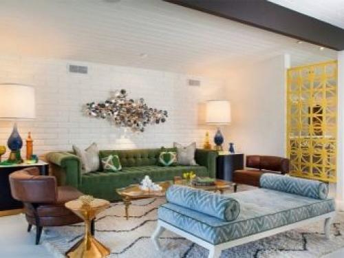 Кирпичная стена на кухне белая. В разных помещениях