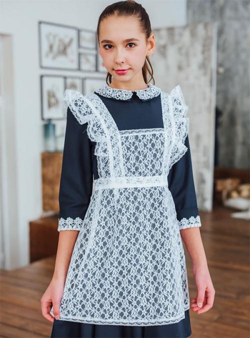 Пышный школьный фартук. Строгость и простота школьной формы