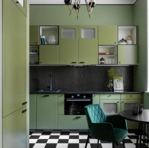 Достоинства и недостатки зеленого цвета в дизайне кухни. Характеристика зеленого цвета и его оттенки
