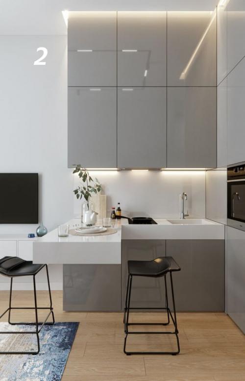 Сочетание цветов в интерьере кухни серый. 105 самых стильных интерьеров кухни в серых тонах