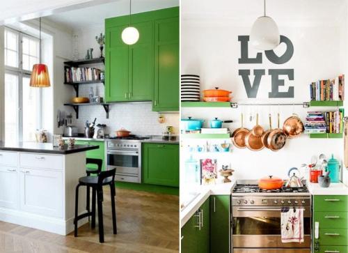 Зеленый цвет на кухне. Зеленый цвет для идеальной кухни – 5 главных советов и 100 фото