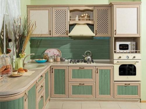 Кухня изумрудного цвета. Цвета и стили зелёной кухни
