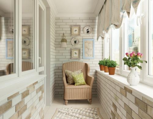 Отделка кирпичной стены на балконе. Кирпичный балкон: современное устройство и внутренняя отделка интерьера (75 фото)